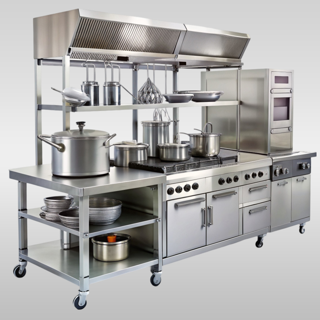 Nous fournissons des équipements de cuisine professionnelle fiables, durables et performants, adaptés aux besoins des restaurants, hôtels et services de restauration. Nos solutions incluent une large gamme d’équipements allant des appareils de cuisson aux unités de réfrigération, en passant par les postes de préparation et les accessoires spécialisés. Chaque équipement est sélectionné pour répondre aux exigences des environnements professionnels à forte intensité. Nous mettons l’accent sur la qualité, la sécurité et l’efficacité afin d’optimiser les performances en cuisine. Nos solutions permettent de réduire le temps de préparation, d’améliorer l’organisation du travail et d’augmenter la productivité globale. Nous assurons également l’installation et la maintenance des équipements pour garantir leur longévité et leur bon fonctionnement. Que vous soyez en phase de création ou de modernisation de votre cuisine, nous vous accompagnons avec des solutions adaptées à vos besoins spécifiques.